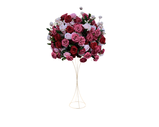 Garden Pink Red Centerpiece