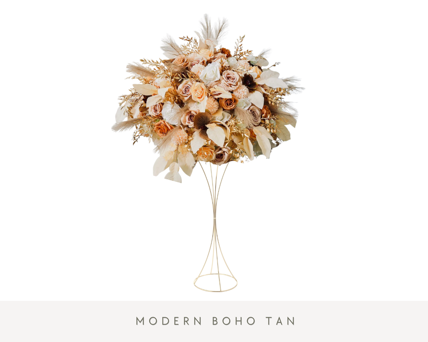 Modern Boho Tan Centerpiece