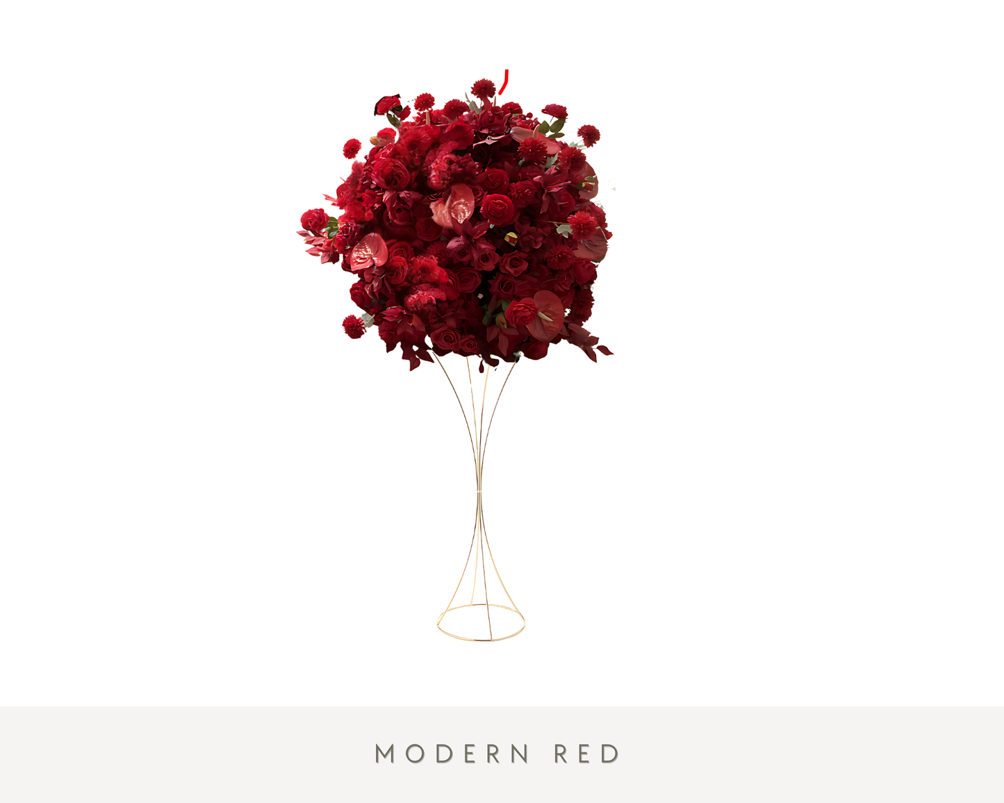 Modern Red Centerpiece