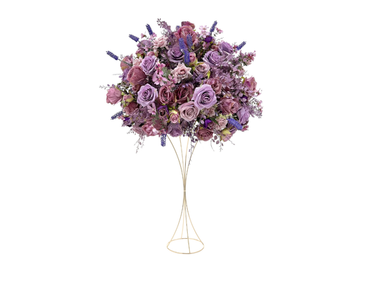 Modern Mauve Lilac Mix Centerpiece