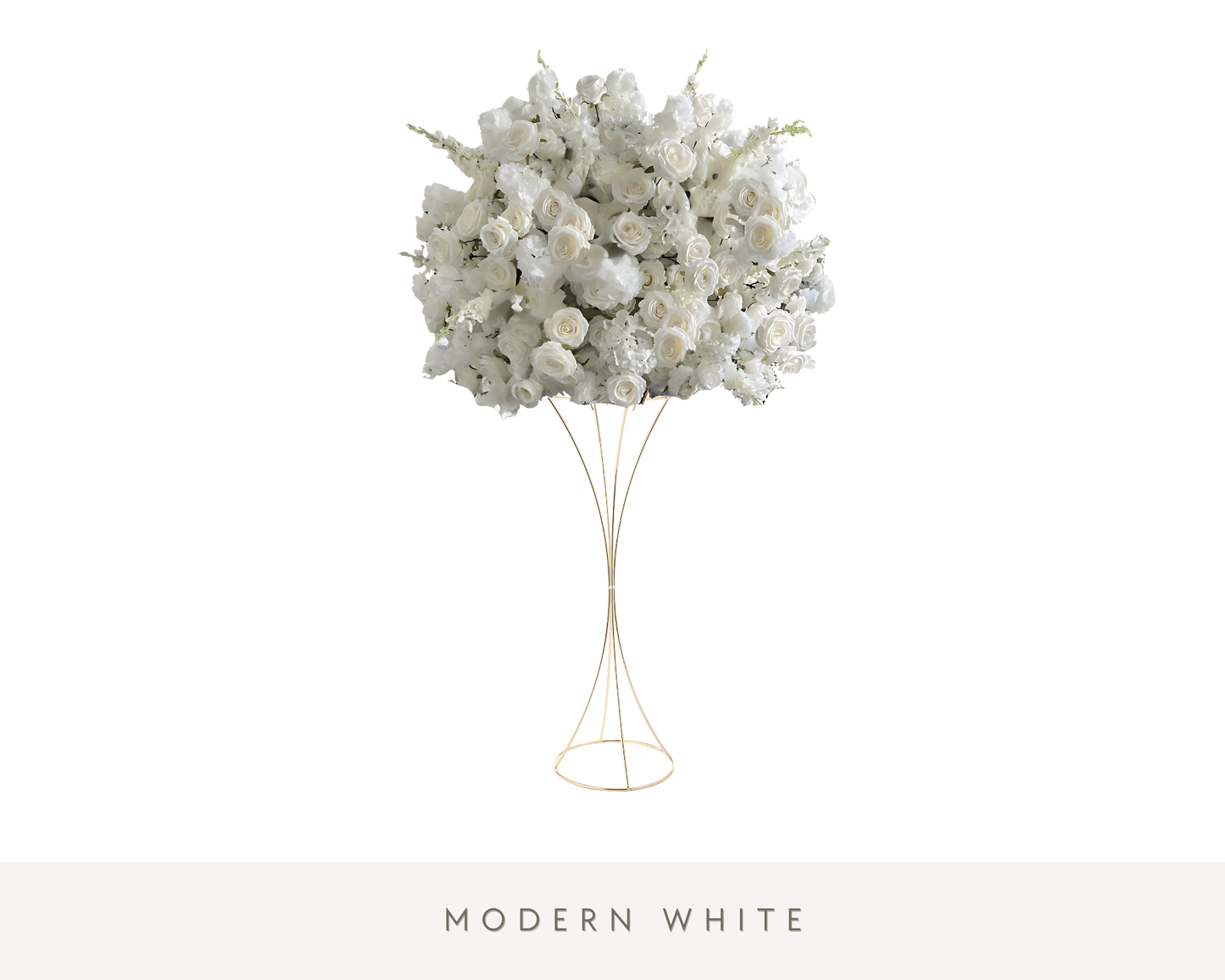 Modern White Centerpiece